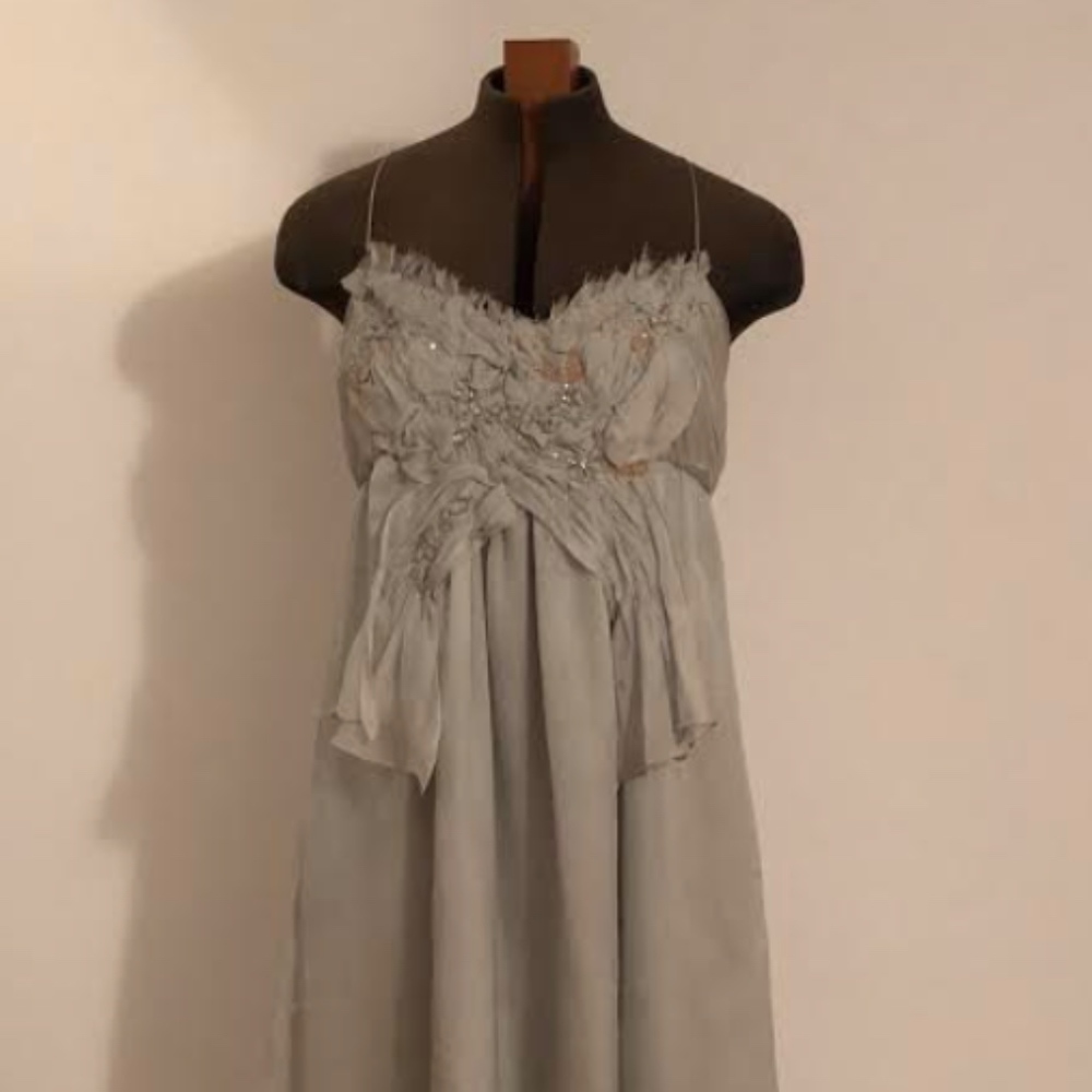 Beautiful Rebecca Taylor evening dress dusty bl